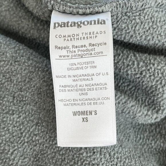 Patagonia Gray Navy Synchilla Pullover Womens Extra Small - Picture 13 of 16